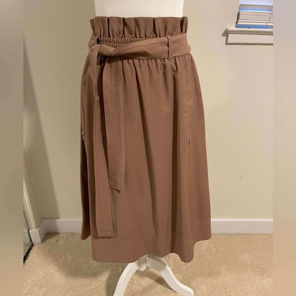 Anthropologie Brown Khaki Skirt